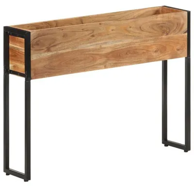 Obrázok produktu pre Regál na kvety, masívne akáciové drevo, odolný voči poveternostným vplyvom, 90 x 20 x 68 cm