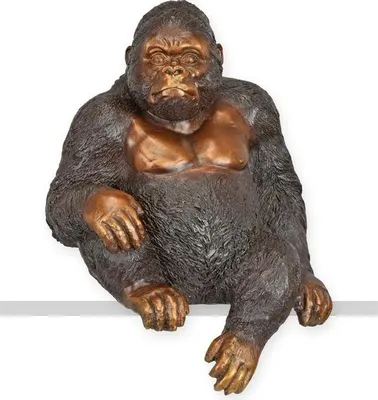 Produktbild von A Bronze Sculpture Of A Sitting Gorilla