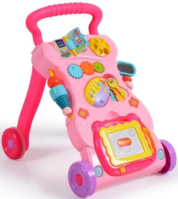 Obrázok produktu pre Hračka na učenie sa chodiť Moni Toys - Dreams, ružová