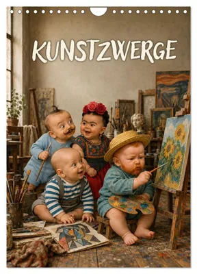 Produktbild von Kunstzwerge (Wandkalender 2027 DIN A4 hoch), CALVENDO Monatskalender
