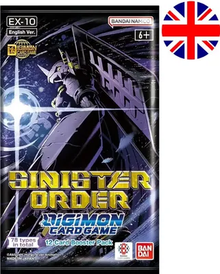 Obrázek produktu pro Digimon Card Game Sinister Order EX10 Booster Čeština