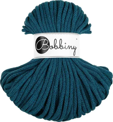 Zdjęcie produktu dla Bobbiny Premium 5 mm 50 m Peacock Blue Sznurek