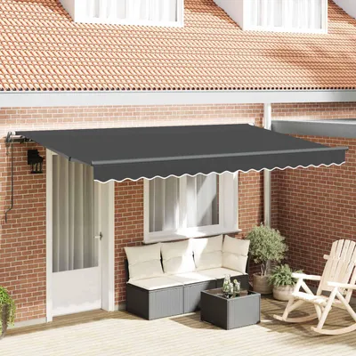 Obrázok produktu pre Maison Exclusive – Výsuvná markíza, farba antracit, rozmer 400 x 200 cm, látka