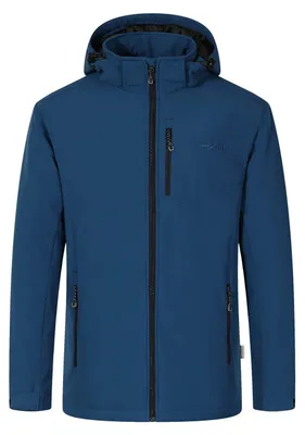 Produktbild von Blue Wave Herren Softshelljacke Marlon mit leichter Wattierung - Jacke mit abnehmbarer Kapuze in Baltic Blue Größe XL