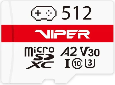 Obrázok produktu pre PATRIOT Viper 512GB Micro SDXC / UHS-I / U3 / A2 / C10 / V30