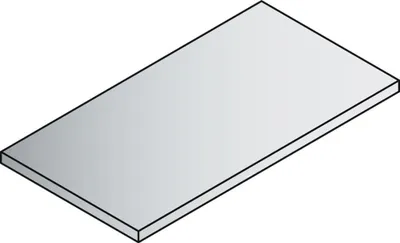 Produktbild von CP Fachboden grau 92,5 x 45,2 cm