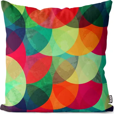 Produktbild von VOID Bunte Kreise Kissenbezug Kissenhülle Sofakissen Kissen Deko Outdoor-Kissen Dekokissen