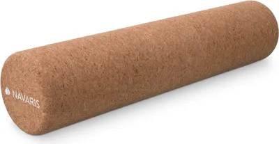 Image de Rouleau mousse - Rouleau Fascia en liège 45x10 cm - Rouleau tissu conjonctif - Balanceboard Massage - Fitness Pilates Yoga - 100% liège