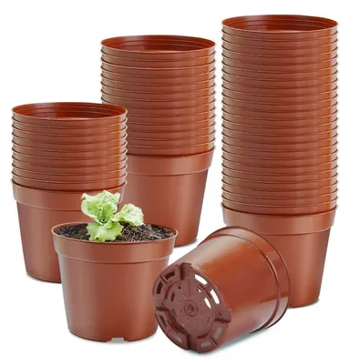 Obrázek produktu pro Pěstební květináče z plastu, průměr 10,7 cm, 20 kusů