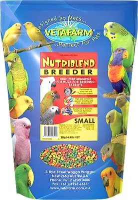 Zdjęcie produktu dla VETAFARM - NutriBlend Breeder - Granulat  WETERYNARYJNY HODOWLANY dla wszystkich papug 2kg
