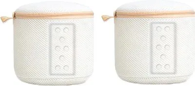 Produktbild von Famanu Wäschebeutel für Waschmaschine, langlebige Wäschesäcke mit Reißverschluss - 2er Set