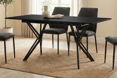 Produktbild von Esstisch "Como" in Stein grau dunkel Tisch ausziehbar 160 / 200 x 90 cm