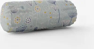 Produktbild von SCHÖNER LEBEN. Kissenhülle Fryett`s Halbpanama Blumen abstrakt mint Größe 15x40cm (ØxB) Nackenrolle 15x40cm (ØxB) Nackenrolle Größe