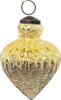 Immagine prodotto di Guaina natalizia Clayre & Eef Ø 8 cm in vetro color oro