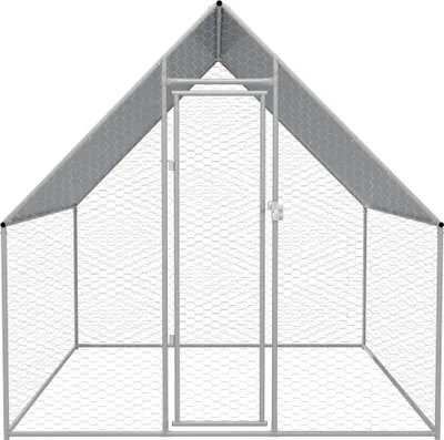 Obrázek produktu pro vidaXL Venkovní klec pro kuřata 2x2x1,92 m Pozinkovaná ocel