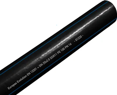 Produktbild von PE 100 Trinkwasserrohr PN16 PE Rohr 25mm 3/4" 50m DVGW : Ø25 mm x 50 m Größe: Ø25 mm x 50 m