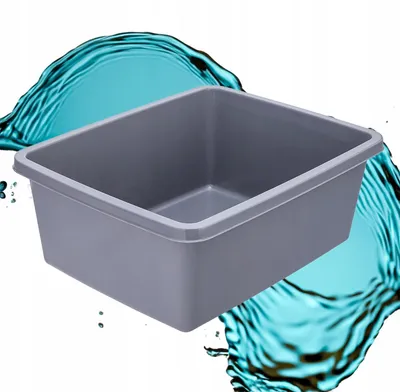 Produktbild von Altom Design Rechteckige Plastikschüssel 11 L Grau