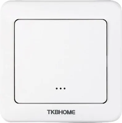 Immagine prodotto di Dimmer da parete con interruttore a bilanciere singolo e integrazione Z-Wave, angoli arrotondati