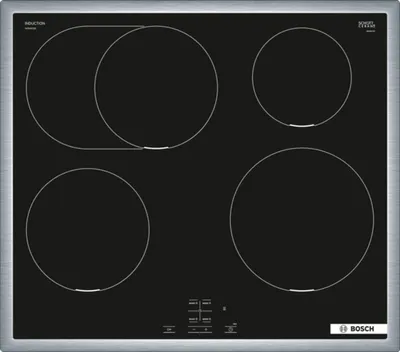 Produktbild von Bosch Serie 4, Induktionskochfeld, 60 cm, herdgesteuert, Schwarz, Mit Rahmen aufliegend NIF645CB5E