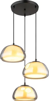 Produktbild von Globo Lighting Hängeleuchte Metall schwarz matt, 3x E14