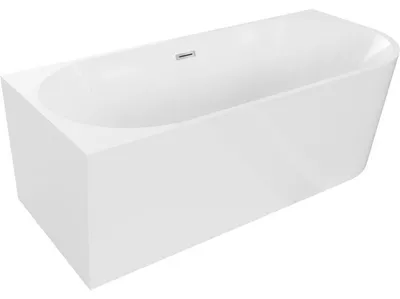 Obrázek produktu pro Mexen Mia volně stojící rohová vana levá 150 x 75 cm, bílá, přepad chrom - 52691507500L-01