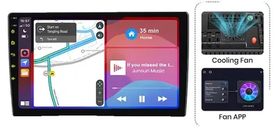 Immagine prodotto di CarPlay, touchscreen intelligente, sistema di navigazione, compatibile con Fiat Freemont dal 2011 al 2020, PX1 (4+64GB) con Wi-Fi