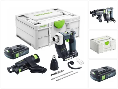Zdjęcie produktu dla Festool DURADRIVE DWC 18-2500 Basic akumulatorowa wkrętarka budowlana 18 V 18 Nm bezszczotkowa + 1x akumulator 3,0 Ah + ładowarka - bez ładowarki