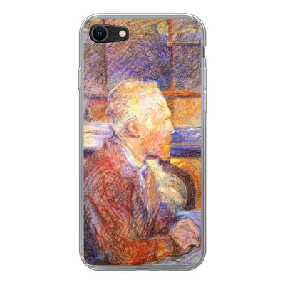 Produktbild von MuchoWow® Handyhülle Schutzhülle Hülle für iPhone SE 2022 Porträt von Henri de Toulouse-Lautrec - Vincent van Gogh Silikon Softcase Handy Hülle - Schutzhülle