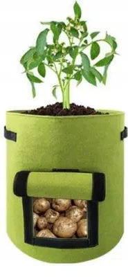 Produktbild von Topftasche Tasche Kartoffeln Karotten Gemüsetasche zum Anpflanzen XXL 38L