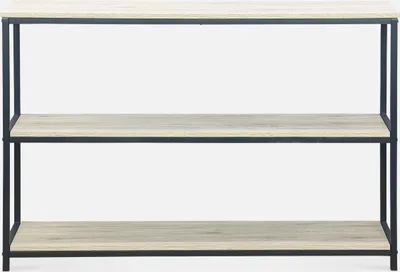 Produktbild von sweeek - Metallregal mit Ablagen in Holzdesign - Schwarz