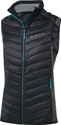 Produktbild von BLACK CREVICE - Damen Outdoor Hybrid Steppweste | Farbe: Schwarz | Größe: 36