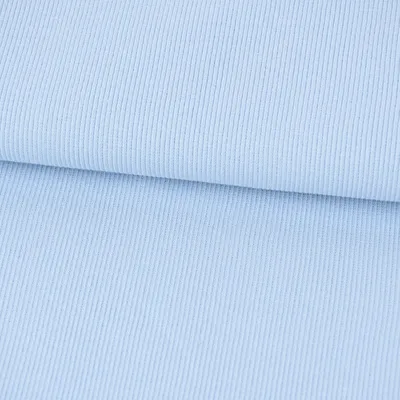 Produktbild von Bündchenstoff Strickschlauch Meterware grob hellblau 27cm