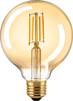 Produktbild von Sigor 6138701 E27 4.5W Globe Filament LED-Kugel, Sockel E27, 4,5 Watt, Warmweiß, 2400 K, dimmbar