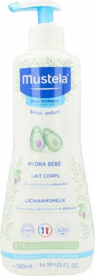Produktbild von Mustela Hydra Baby Body Lotion – 500 ml – With Organic Avocado