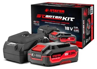 Productafbeelding van Oplader met batterij Stayer 37712.1020 2Ah - STARTERKIT