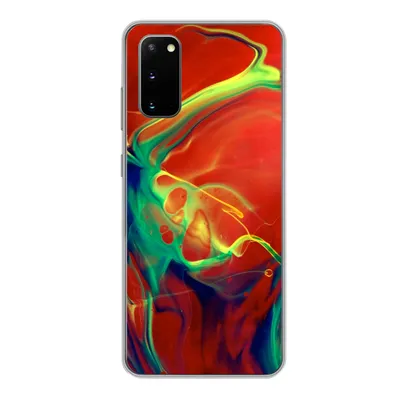 Produktbild von MuchoWow® Handyhülle Schutzhülle Hülle für Samsung Galaxy S20 Kunst - Tinte - Farben - Psychedelisch Silikon Softcase Handy Hülle - Bild