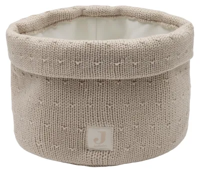 Produktbild von Jollein Sprinkle Knit Kommodenkorb - Sand | Kommodenkörbchen