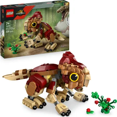 Produktbild von LEGO Jurassic World Babydinosaurier Dolores: Aquilops – Spielzeug-Dinosaurier zum Bauen und Spielen mit Spielpflanze – Geschenk für Kinder ab 7 Jahren und Fans des Films Die Wiedergeburt – 76970