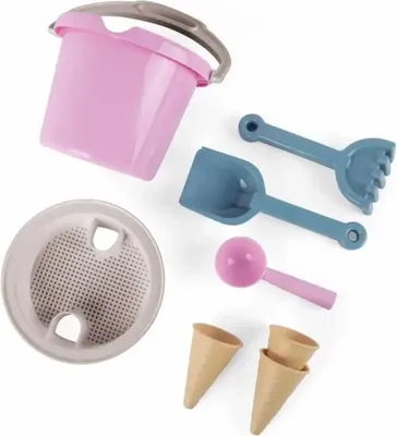 Produktbild von Dantoy Strandspielzeug rosa - Eimerset mit Eishörnchen für Kinder