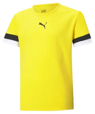 Imagen del producto de Camiseta Puma Teamrise de manga corta para niños - Amarilla