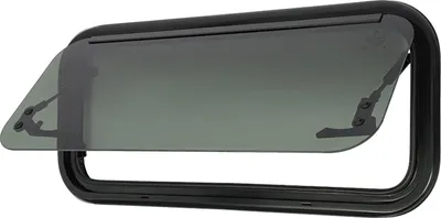 Produktbild von Fenster für Wohnmobil/Caravan - Ausstellfenster - 700x300 mm - Aluminiumlegierung - Für Wohnmobil, Caravan, Camper, Anhänger - Schwarz