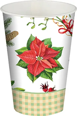 Produktbild von 10 Trinkbecher, Pappe 0,2 l Ø 7 cm · 9,7 cm "Joyful"