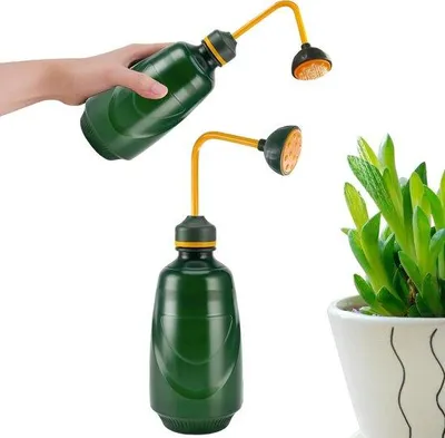 Produktbild von Klein Wasserbehälter für Pflanzen - 450 ml - grüner Sprühregen für Blumen, Bonsai, empfindliche Pflanzen und Stecklinge