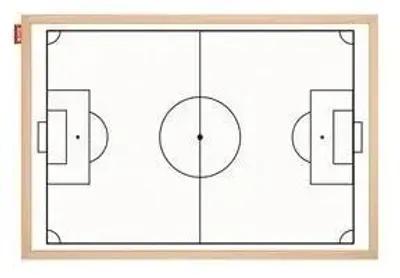 Produktbild von Magnetische Trockenlösch-Taktiktafel MEMOBE, weiß, Fußballfeld, 90 x 60 cm