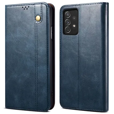 Obrázek produktu pro Pouzdro pro Samsung Galaxy M32 5G, kožené flip pouzdro peněženka s funkcí stojánku modré