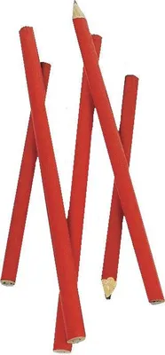 Produktbild von BRÜDER MANNESMANN Zimmermannsbleistift oval rot 250 mm (1 Stück)