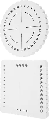 Obrázok produktu pre 2ks Round Square Kumihimo Disc Macrame pletené šnúry String náramok ručné tkanie disk