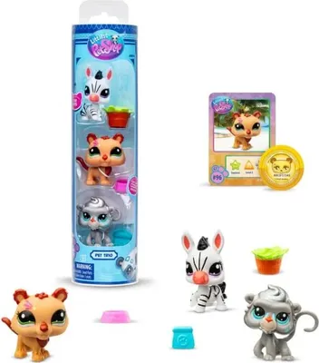 Produktbild von Littlest Pet Shop Zestaw 3 figurek seria 2 mix