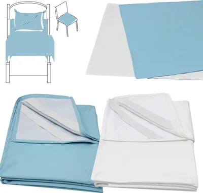 Produktbild von SENIORI Inkontinenzunterlage WASCHBAR wasserdicht 70x80cm Kissenbezug weiß
