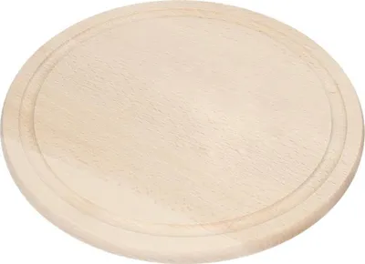 Obrázok produktu pre Drevená doska na krájanie "Woody" Round - robustná drevená doska s hrúbkou 13 mm - ideálna do kuchyne a na raňajky - príroda